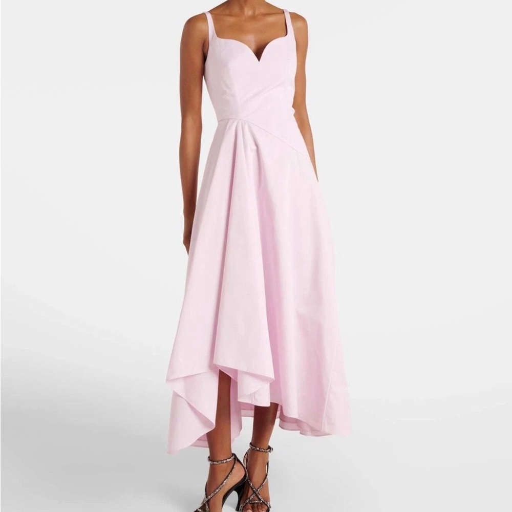 Alexander McQueen Cotton Poplin Midi Dress